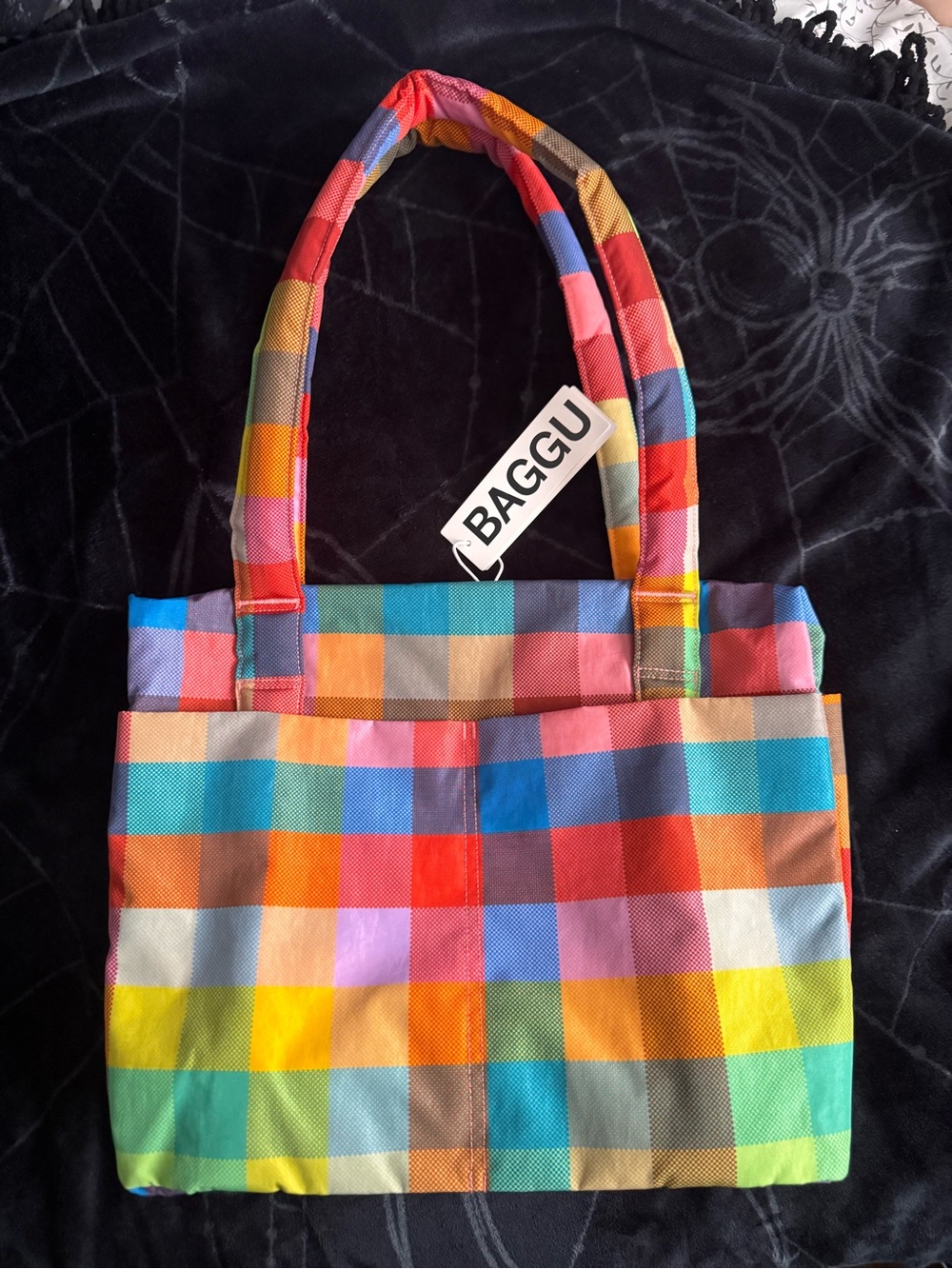 BAGGU Madras Small Cloud Carry On